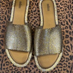 Melissa Women's Sparkling Slide Sandals - Gold